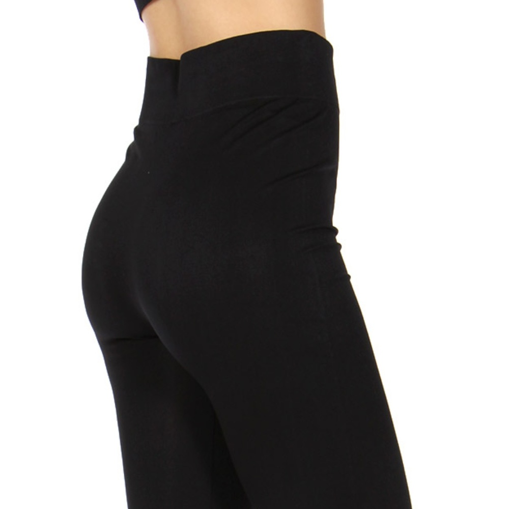 Durable Solid Polyamide basic leggings - Picture 3 of 5